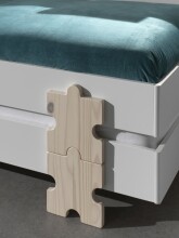 Stapelbett >Moldulo< 2er Set, Lattenrost, weiss...