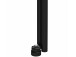Lowboard >Ælva< Glas / Metall matt Schwarz - 140x50x39cm (BxHxT)