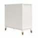 Kommode >Bendik< 2 Türen, 1 Boden, in Weiß, MDF - 84x84x40cm (BxHxT)