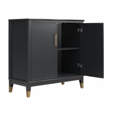 Kommode >Bendik< 2 Türen, 1 Boden, in Schwarz,...