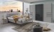 Nachtkommode >Tilburg< (2er-Set) 2 Schubladen, in SAHARAGRAU - 52x40x38cm (BxHxT)