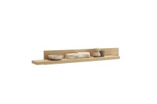 Wandboard >MONIZ< in Eichenfarben Dekor, Melamin Nachbildung - 175x22x26 (BxHxT)