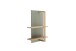 Wandboard >MONIZ< in Salbei-Grün/ Eichenfarben Dekor - 65x96x26 (BxHxT)