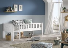 Kinderbett >Scott< mit Rollrost, 90x200cm, in...