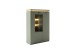 Highboard >MONIZ< 2 Türen, LED, in Salbei grün/ Eichenfarben Dekor - 98x144x38 (BxHxT)