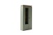 Stauraumvitrine >MONIZ< 2 Türen, LED, in Salbei grün / Eichenfarben Dekor - 88x197x38 (BxHxT)