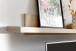 Wohnwand >MONIZ< (3-teilig) mit LED, Salbei grün/Eiche Evoke Dekor - 280x198x44 (BxHxT)