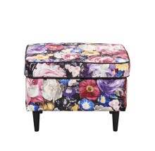 Fußhocker >LAUREL< in Flower; rose - 63x43x42...