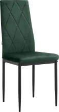 4-Fußstuhl >Maia< (2er-Set) in Grün, Samt/Metall - 42x98x53cm (BxHxT)