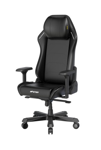 Gaming-Stuhl >DXRACER< bis 150kg, 4D Armlehnen, schwarz, EPU Bezug - 70x70cm (BxT)