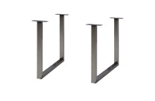 Tischgestell >TABLES< (2er-Set) U-Form, in Metall -...