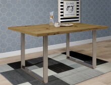 Tischgestell >TABLES< (2er-Set) U-Form, in Metall - Rohstahl - 71x70,3x19,2cm (BxHxT)