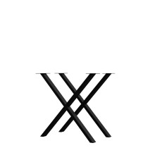 Tischgestell >TABLES< (2er-Set) X-Form, in schwarz,...