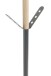 Garderobenständer >54893< in anthrazit, natur - 179x37 (HxD)