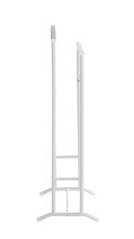 Herrendiener >55303< in weiß, Stahlrohr - 48x107x36cm (BxHxT)