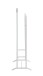 Herrendiener >55303< in weiß, Stahlrohr - 48x107x36cm (BxHxT)