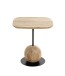 Beistelltisch >54970< in akazie, schwarz - 45x50x45 (BxHxT)