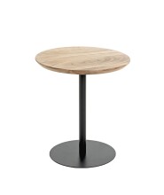 Beistelltisch >54972< in akazie, schwarz - 45x40 (HxD)