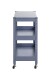 Servierwagen >55118< in blau, Metall - 50x75x32cm (BxHxT)