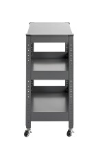 Servierwagen >55818< in anthrazit, Metall - 50x75x32cm (BxHxT)