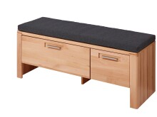 Garderoben-Set >Nature One< (2-teilig) in Kernbuche - 120x205x40 (BxHxT)