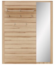 Garderoben-Set >Nature One< (2-teilig) in Kernbuche - 120x205x40 (BxHxT)