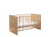 Babybett >Birta< 3 Schlupfsprossen, Artisan Eiche Dekor / Salbei - 78x90x143cm (BxHxT)