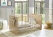 Babybett >Birta< 3 Schlupfsprossen, Artisan Eiche Dekor / Salbei - 78x90x143cm (BxHxT)