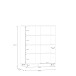 Highboard >SILBA< 4 Türen, Secret grey - 109,9x138,2x41,1cm (BxHxT)