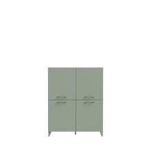 Highboard >SILBA< 4 Türen, Salbei -...