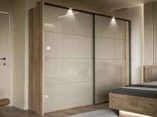 Passepartout >SAVONA< für Kleiderschrank, Eiche Antik Dekor - 231,1x215,9x23,8cm (BxHxT)
