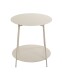 Beistelltisch >54184< in grau (Kaschmirgrau), Stahlrohr; Metall - 50x50cm (HxD)