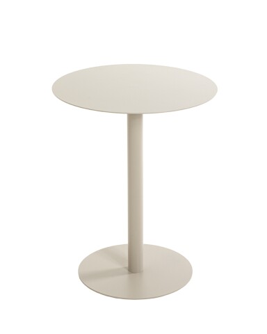 Beistelltisch >55141< in grau (Kaschmirgrau), Stahlrohr, Metall - 50x40cm (HxD)