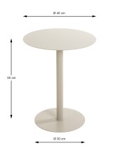 Beistelltisch >55141< in grau (Kaschmirgrau),...
