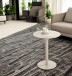 Beistelltisch >55141< in grau (Kaschmirgrau), Stahlrohr, Metall - 50x40cm (HxD)