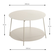Couchtisch >55179< in grau (Kaschmirgrau),...