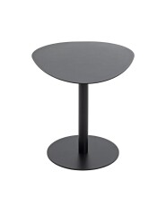 Beistelltisch >59539< in schwarz, Stahlrohr, Metall - 51x42x41cm (BxHxT)