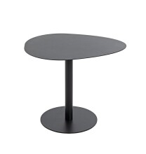 Beistelltisch >59539< in schwarz, Stahlrohr, Metall - 51x42x41cm (BxHxT)