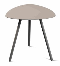 Beistelltisch >Mira 2< in grau, Metall grau - 50x50cm (BxH)