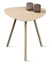 Beistelltisch >Mira 2< in cremeweiß, Metall cremeweiß - 50x50x50cm (LxBxH)