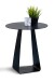 Couchtisch >Freddy 3 < Metall, pulverbeschichtet, in schwarz - 50x45 (HxD)