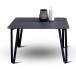 Couchtisch >Emma 3< in schwarz, Metall  - 75x45x75cm (BxHxT)
