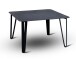 Couchtisch >Emma 3< in schwarz, Metall  - 75x45x75cm (BxHxT)