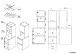 Mehrzweckschrank-Set >Laundry 3< (3-teilig) Weiss / Eiche Dekor - 204x184x67cm (BxHxT)
