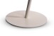 Beistelltisch >Lea< in creme + Wildeiche, Metall + Massivholz - 49x50cm (HxD)