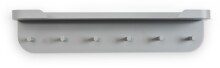 Garderobenleiste >Jil 1< 6 Haken, 1 Ablage, grau,...