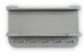 Garderobenleiste >Jil 2< 6 Haken, 2 Ablagen, grau, Metall - 70x40x12cm (BxHxT)