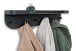 Garderobenleiste >Jil 1< 6 Haken, 1 Boden, anthrazit, Metall - 70x12x15cm (BxHxT)
