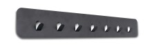 Garderobenleiste >Tilly 3< 7 Haken, anthrazit, Metall - 70x10x3cm (BxHxT)
