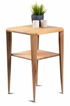 Beistelltisch >Bell 1< in Wildeiche, Massivholz - 40x60x40cm (BxHxT)